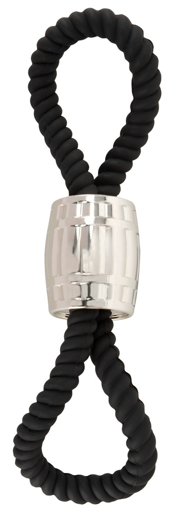 Inel Vibrator Penis Testicule Barbati Rebel Heavy Rope Cock Strap with Two Loops [2]