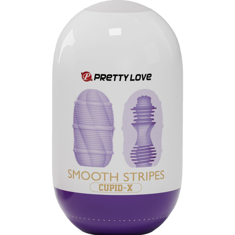 Masturbator Barbati Ou Pretty Love Smooth Stripes Cupid Masturbator Egg [4]
