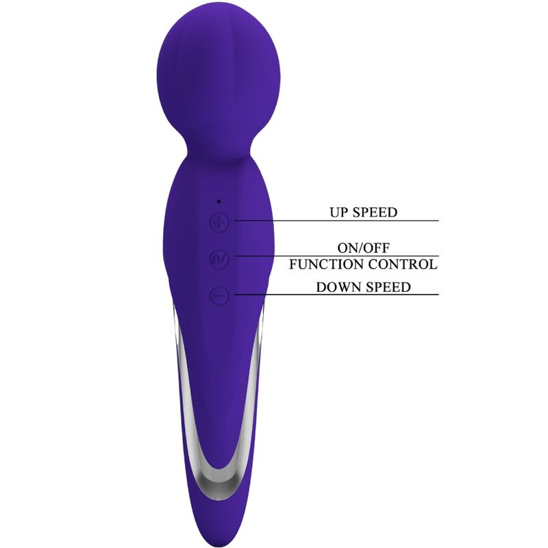 Vibrator Stimulator Clitoris Pretty Love Walter Vibrator Wand Purple [5]