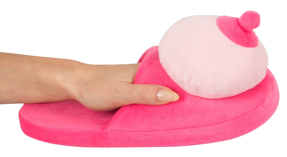 Slapi Saboti Papuci Casa Cadou Sani Plush Slippers Boobs [4]