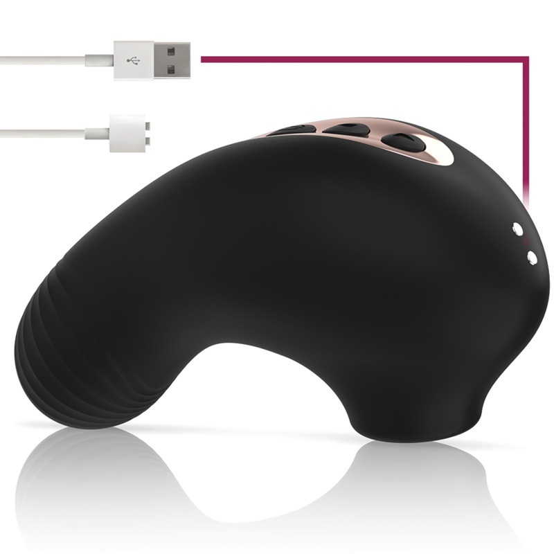 Stimulator Clitoris Rithual Shushu Pro Stimulator Clitoral 2 Powerfull Motors Black [3]