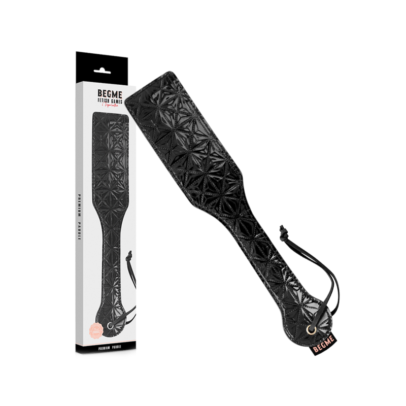 Paleta Spanking Begme Black Edition Vegan Leather Paddle [1]