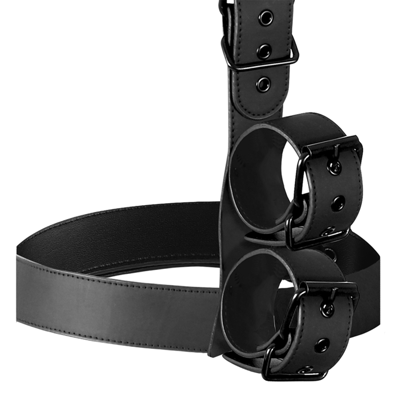 Catuse Ham Fetish Submissive Bondage Collar & Wrist Cuffs Body Restraint Set [4]