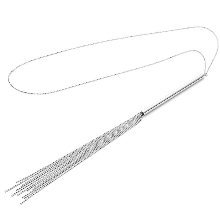 Colier Bijoux Magnifique Metallic Chain Whip Necklace Silver [4]