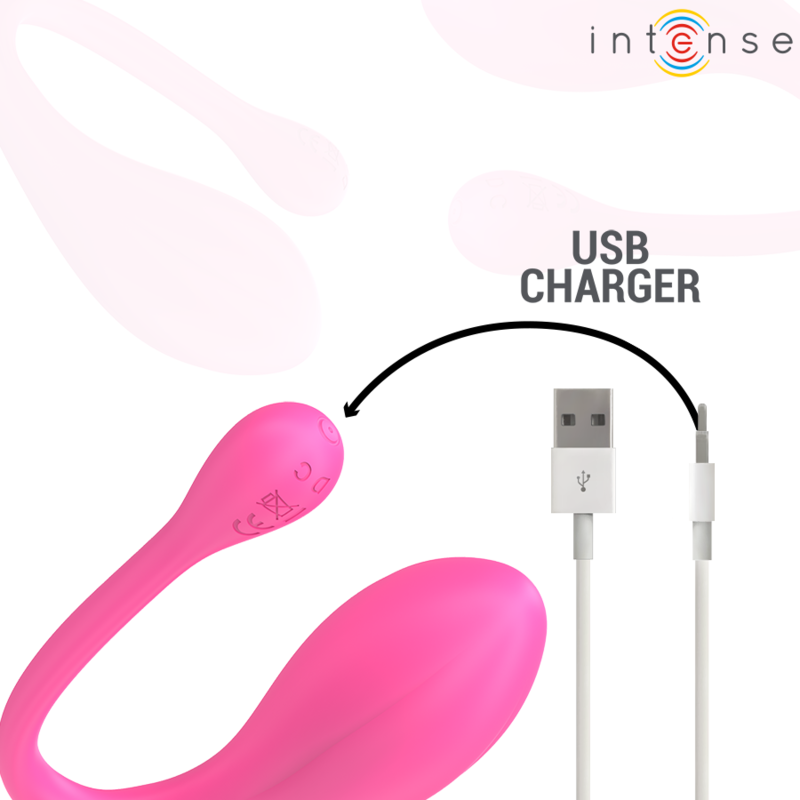 Vibrator Intense Janice u vibrator double stimulation 10 vibrations pink remote control [6]