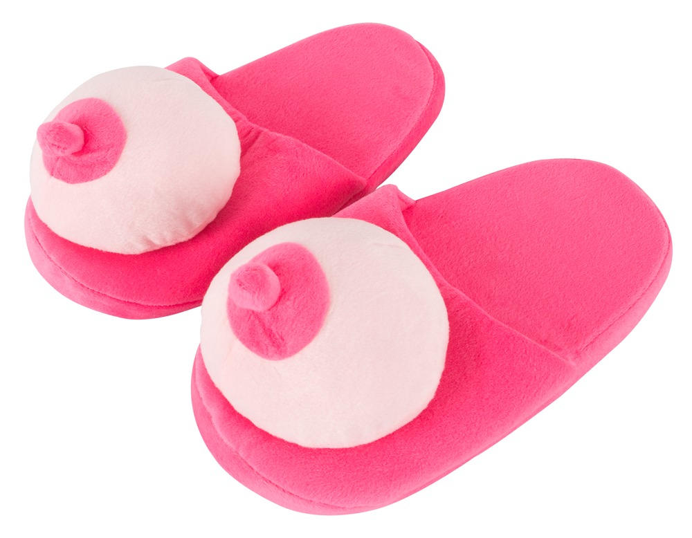 Slapi Saboti Papuci Casa Cadou Sani Plush Slippers Boobs [1]