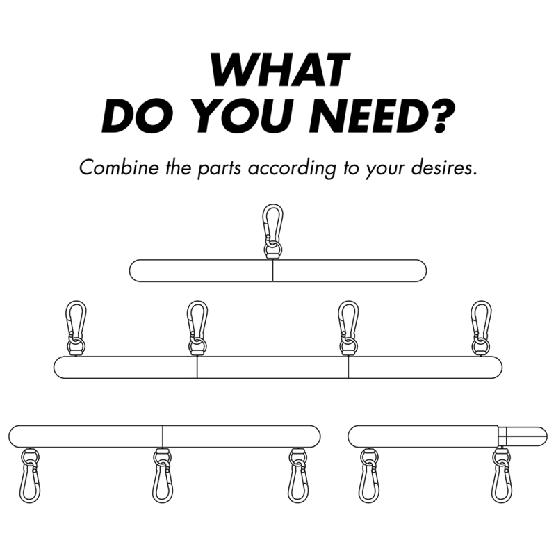 Bara Catuse Fetish Submissive Bondage Adjustable Separator Bar 4 Pieces [3]