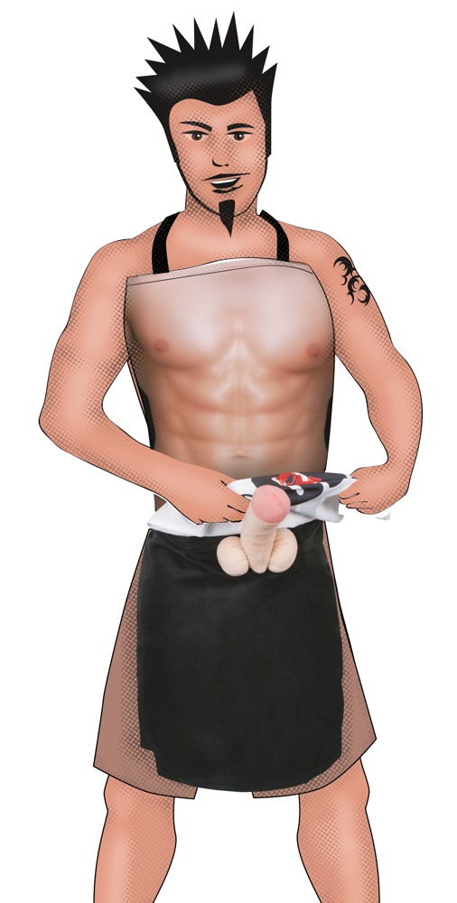 Sort Bucatarie Halat Cadou Apron CHEFCOCK [1]