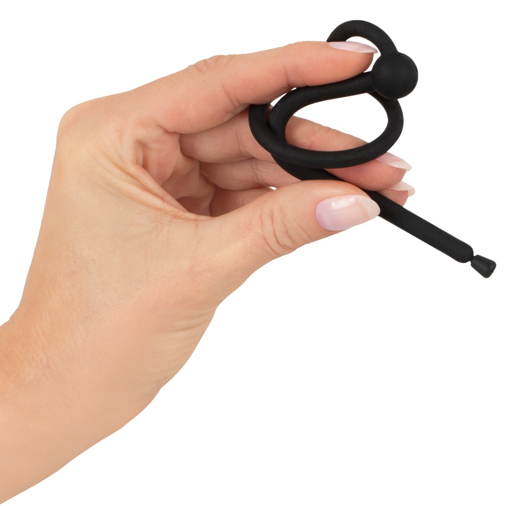 Stimulator Dilatator Uretra Penis Plug Piss Play With Glans Ring & Stopper Ø 35mm - Hollow [2]