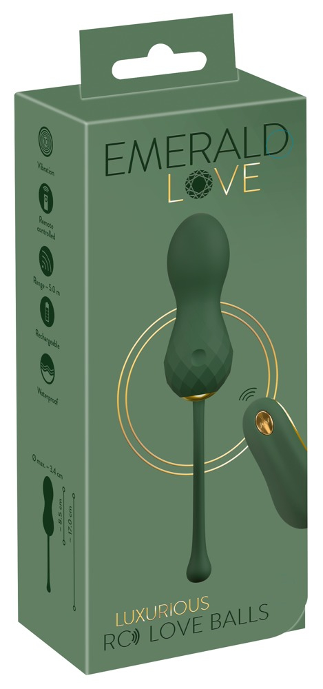 Bile Vaginale Kegel Femei Intarire Muschi Pelvini Emerald Love Luxurious RC Love Balls [11]