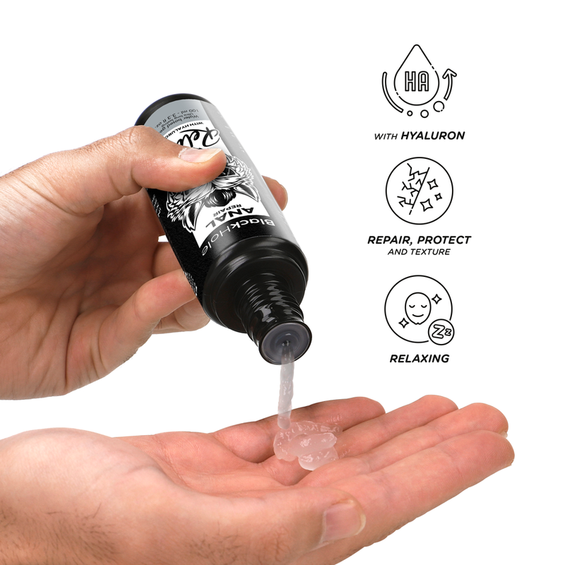 Lubrifiant Anal Acid Hialuronic Black Hole Anal Repair Water Based Relax With Hyaluron 100 ml [6]