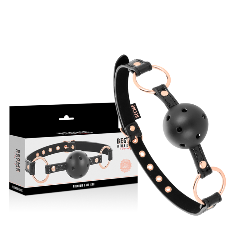 Calus Begme Black Edition Ball Gag Vegan Leather [1]
