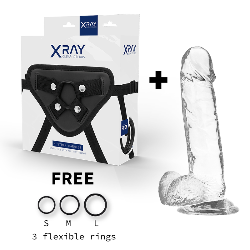 Strap-On X-ray Clear Cock 20 cm [10]