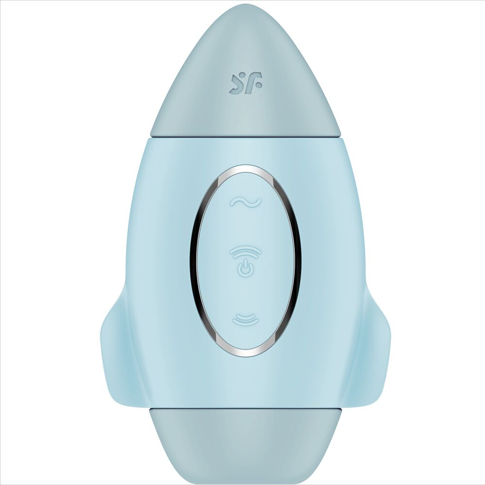 Vibrator Stimulator Clitoris Satisfyer Mission Control Blue Small Double Impulse Vibrator [3]