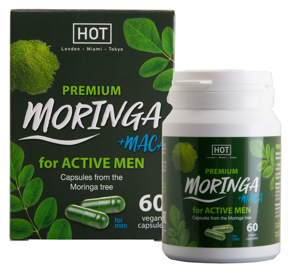 Supliment Potenta Barbati Maca L-arginina Tribulus HOT Pure Moringa + Maca Man Power Hot 60 capsule [1]