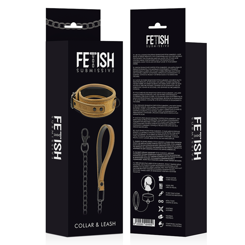 Zgarda Fetish Submissive Origen Neoprene Lined Necklace With Chain [2]