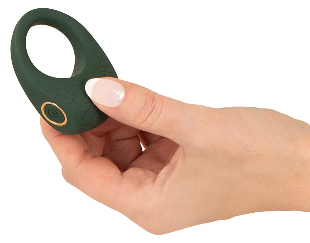Inel Vibrator Penis Testicule Barbati Emerald Love Luxurious Cock Ring [4]