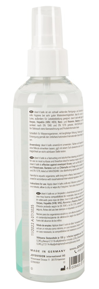 Dezinfectant Spray Jucarii Sexuale Erotice Joydivision Eropharm Clean & Safe [4]