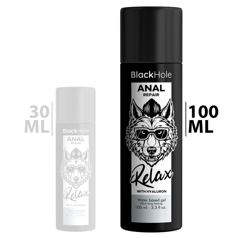 Lubrifiant Anal Acid Hialuronic Black Hole Anal Repair Water Based Relax With Hyaluron 100 ml [7]