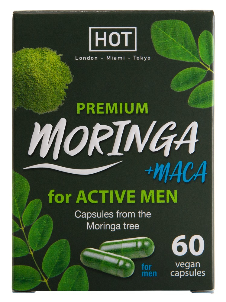 Supliment Potenta Barbati Maca L-arginina Tribulus HOT Pure Moringa + Maca Man Power Hot 60 capsule [4]