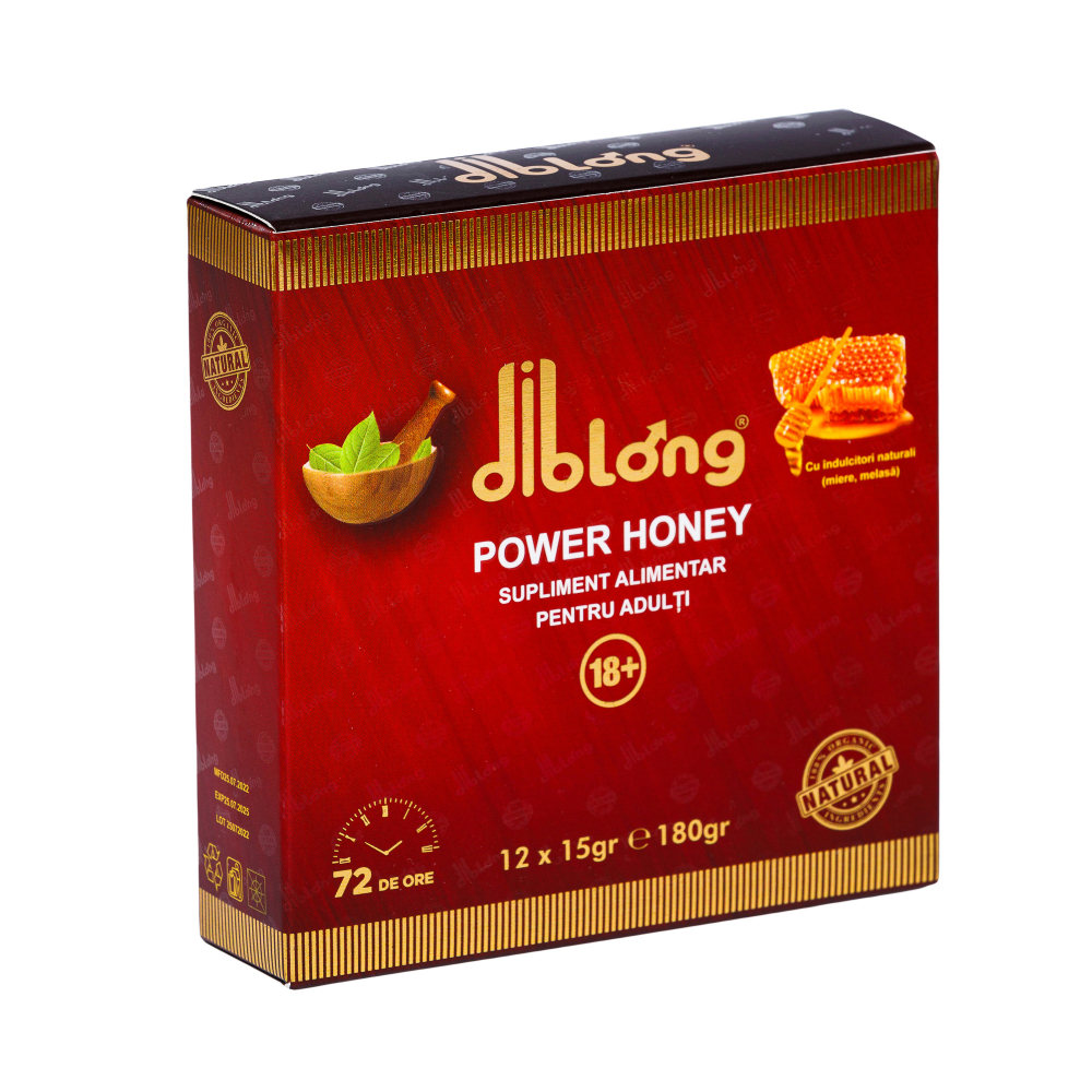 Miere Afrodisiac Premium Concentrat Diblong Power Honey Crestere Libidou Potenta Erectie Ejaculare Precoce Unisex 100% Natural 12 Plicuri X 15 g [3]