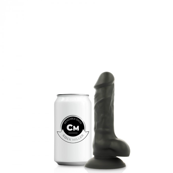 Dildo Cock Miller Silicone Density Articulable Black 13 cm [4]