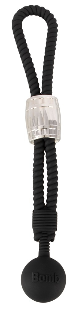 Inel Vibrator Penis Testicule Rebel Heavy Rope Cock Strap with Ball [2]