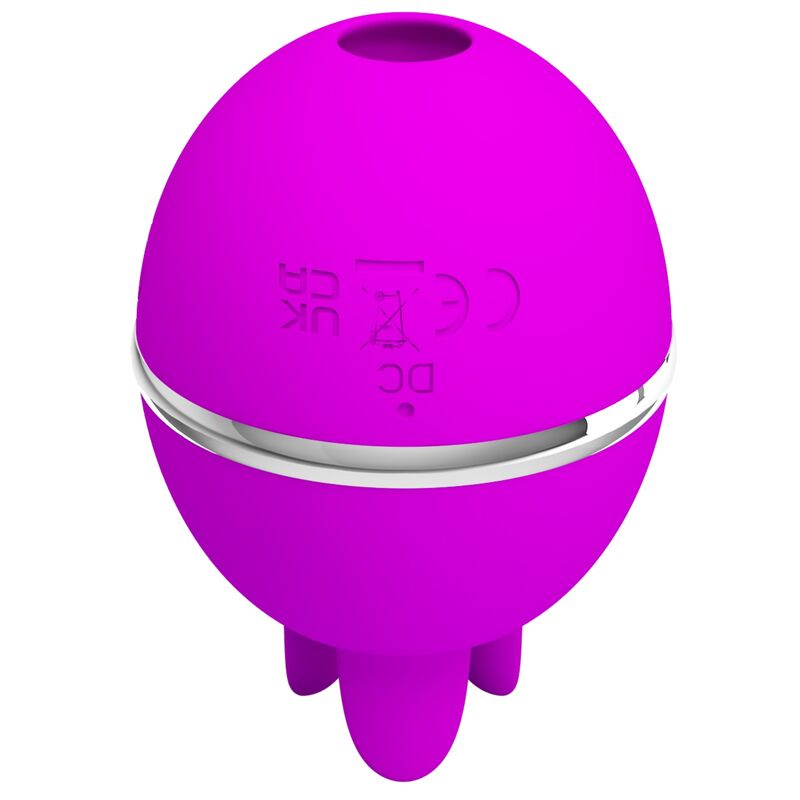 Vibrator Stimulator Clitoris Pretty Love Gemini Ball Purple Round Silicone Vibrator [4]