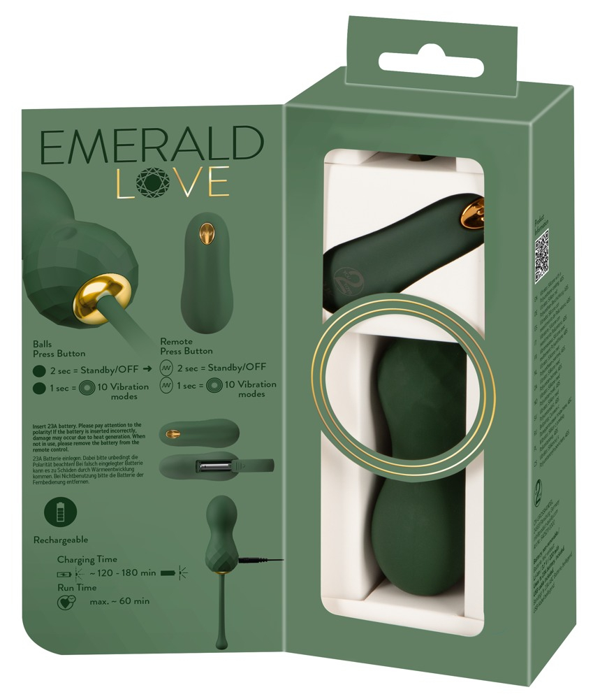 Bile Vaginale Kegel Femei Intarire Muschi Pelvini Emerald Love Luxurious RC Love Balls [12]