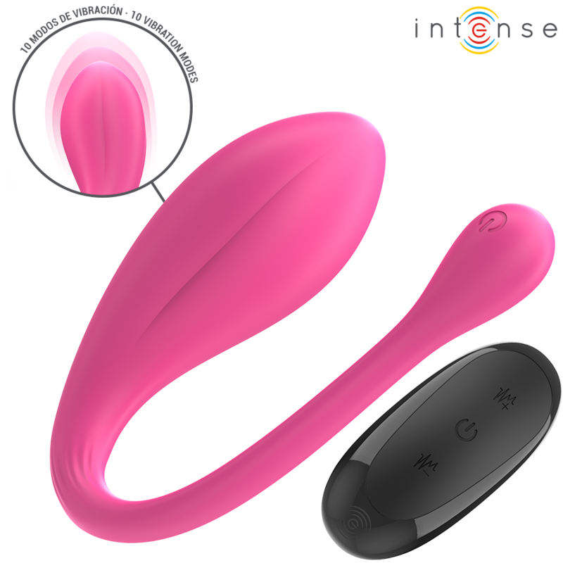 Vibrator Intense Janice u vibrator double stimulation 10 vibrations pink remote control [1]