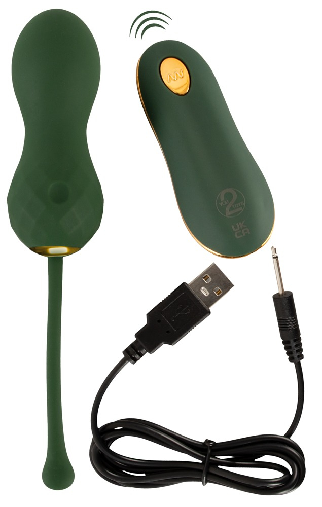 Bile Vaginale Kegel Femei Intarire Muschi Pelvini Emerald Love Luxurious RC Love Balls [8]