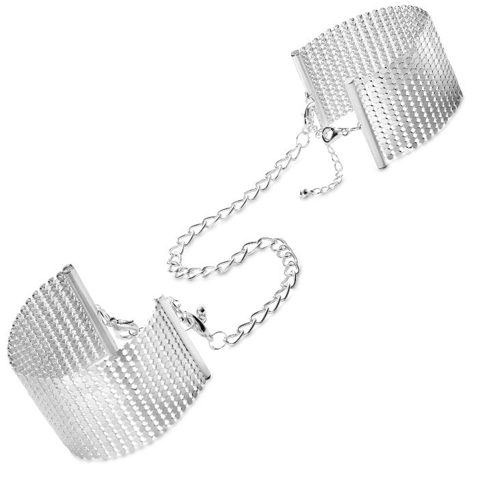 Catuse Bijoux Désir Métallique Silver Metallic Mesh Handcuffs [2]