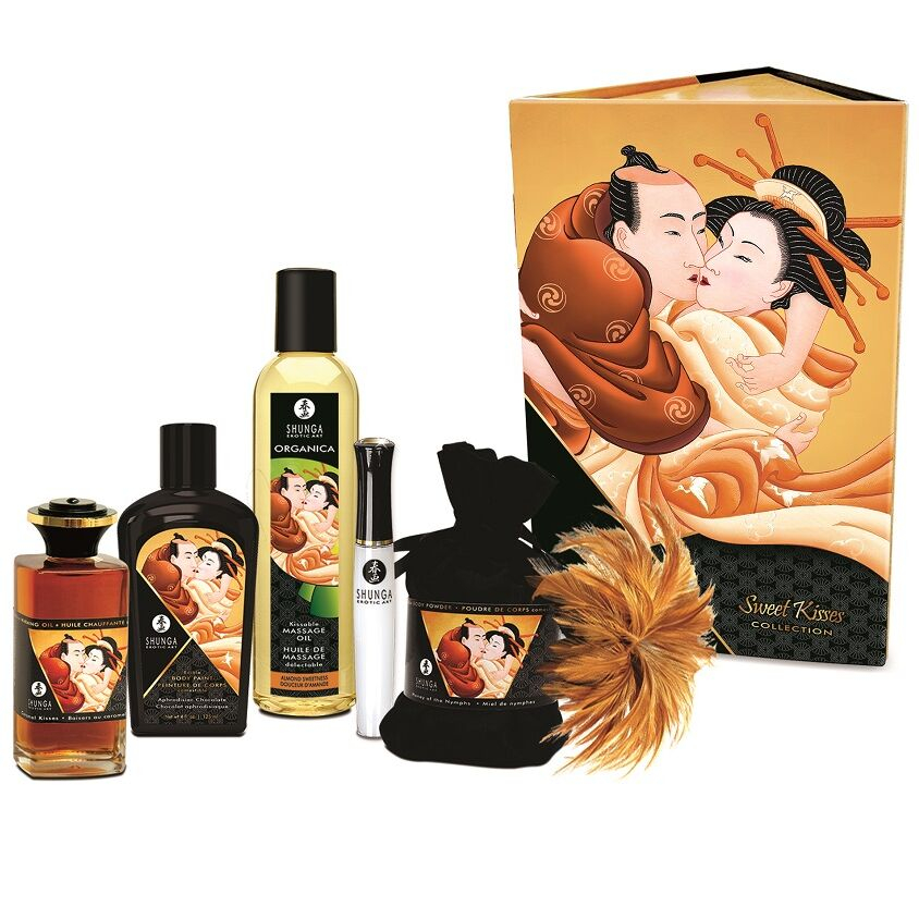 Set Masaj Erotic Shunga Sweet Kisses Collection Kit [1]