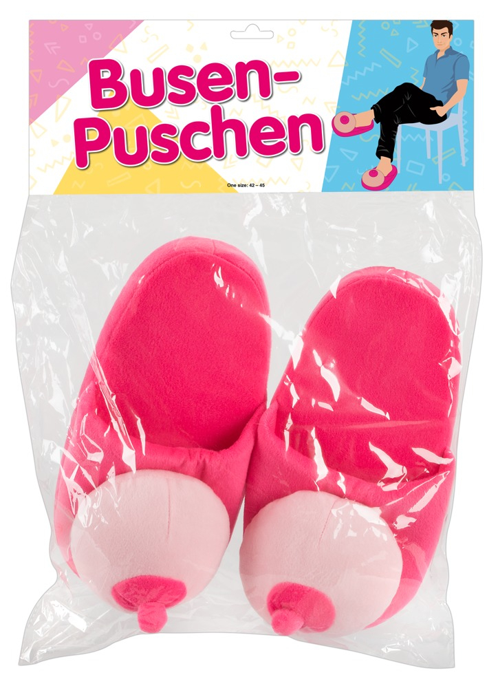 Slapi Saboti Papuci Casa Cadou Sani Plush Slippers Boobs [5]