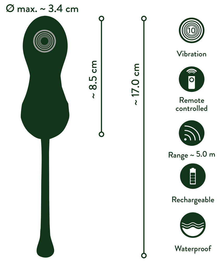 Bile Vaginale Kegel Femei Intarire Muschi Pelvini Emerald Love Luxurious RC Love Balls [9]
