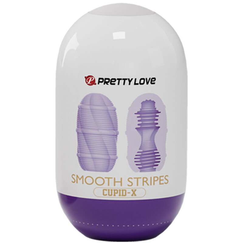 Masturbator Barbati Ou Pretty Love Smooth Stripes Cupid Masturbator Egg [5]
