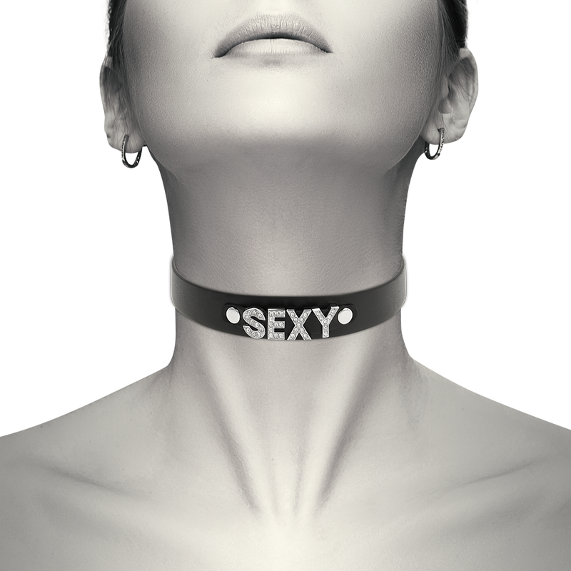 Colier Coquette Chic Desire Sexy Vegan Leather Choker [6]