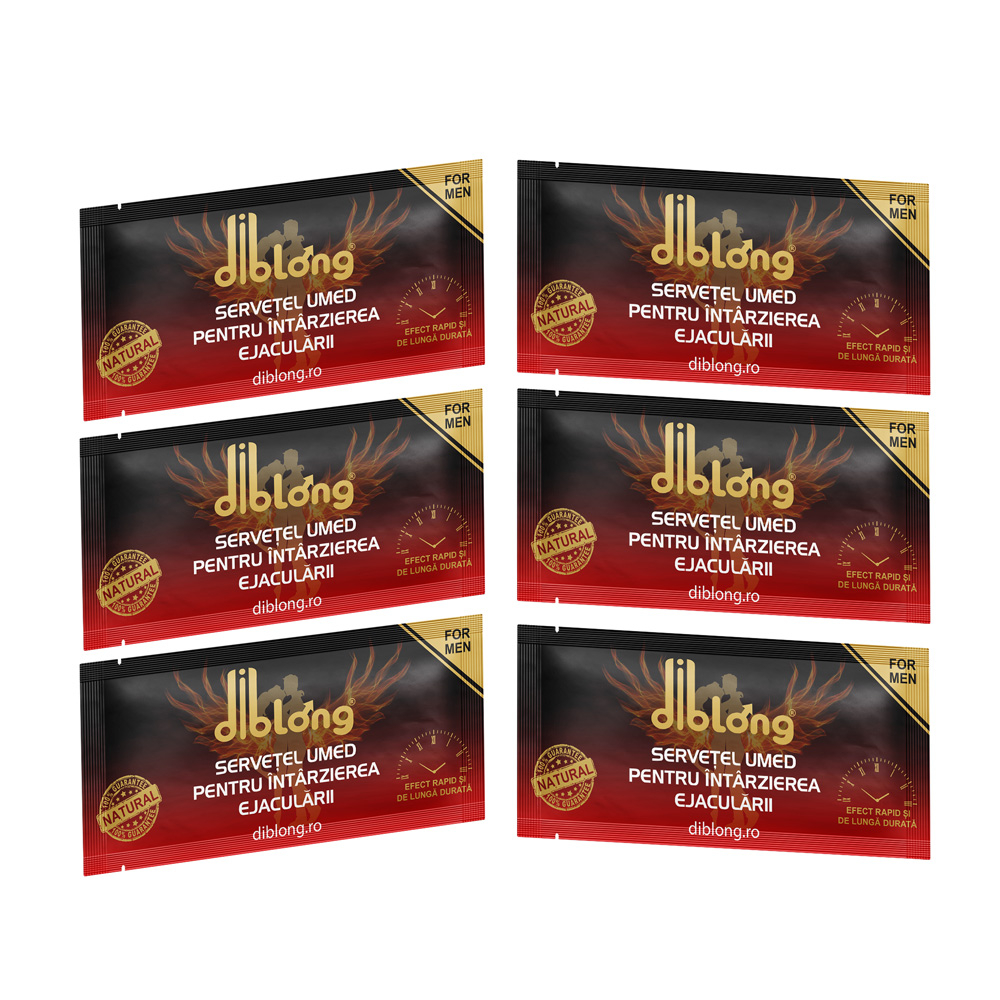 Servetele Premium Antiejaculare Precoce Barbati Diblong Delay Towel Set 6 buc [1]