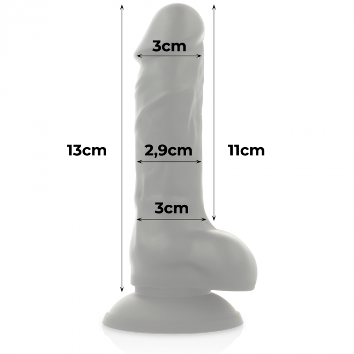 Dildo Cock Miller Silicone Density Articulable Black 13 cm [8]