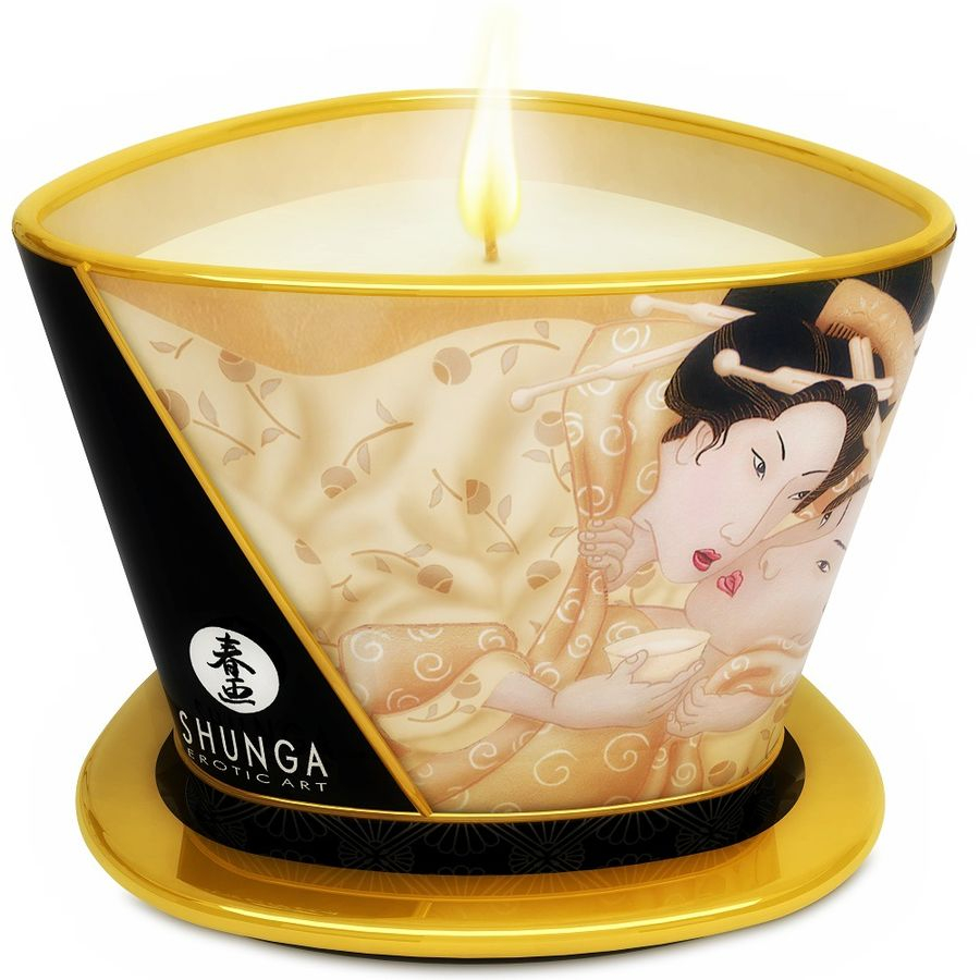 Lumanare Candela masaj Shunga Mini Caress By Candelight Vanilla Massage Candle 170 ml [1]
