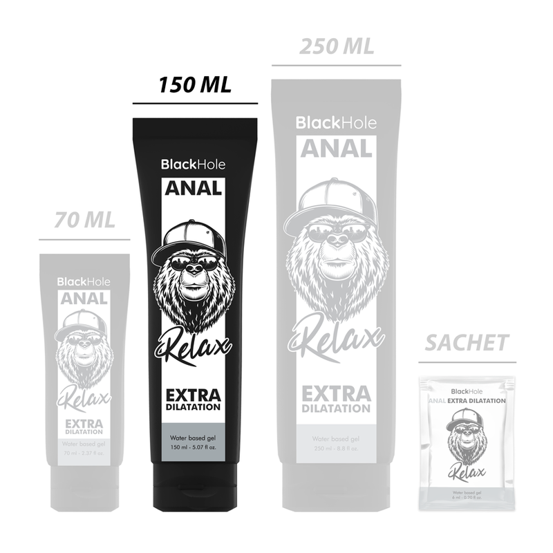 Lubrifiant Anal Black Hole Water Base Gel Anal Dilation 150 ml [2]