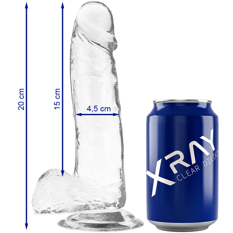Strap-On X-ray Clear Cock 20 cm [6]