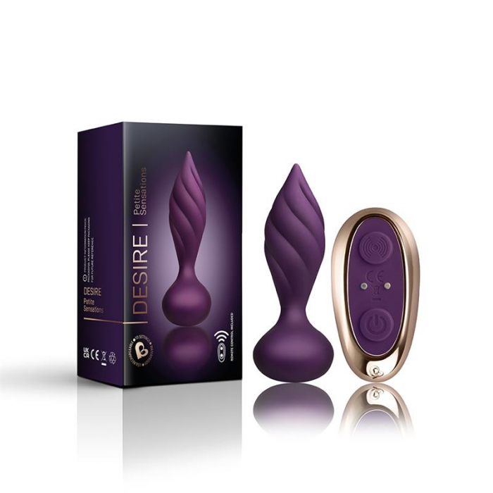 Vibrator Anal Rocks Off Remote Control Butt Plug Petite Sensations Desire Purple [2]