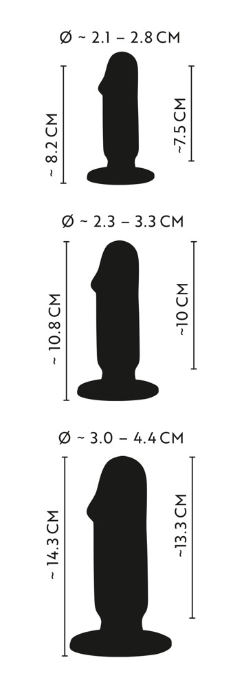 Set Plug Anal ANOS Butt Plug Training Kit [7]