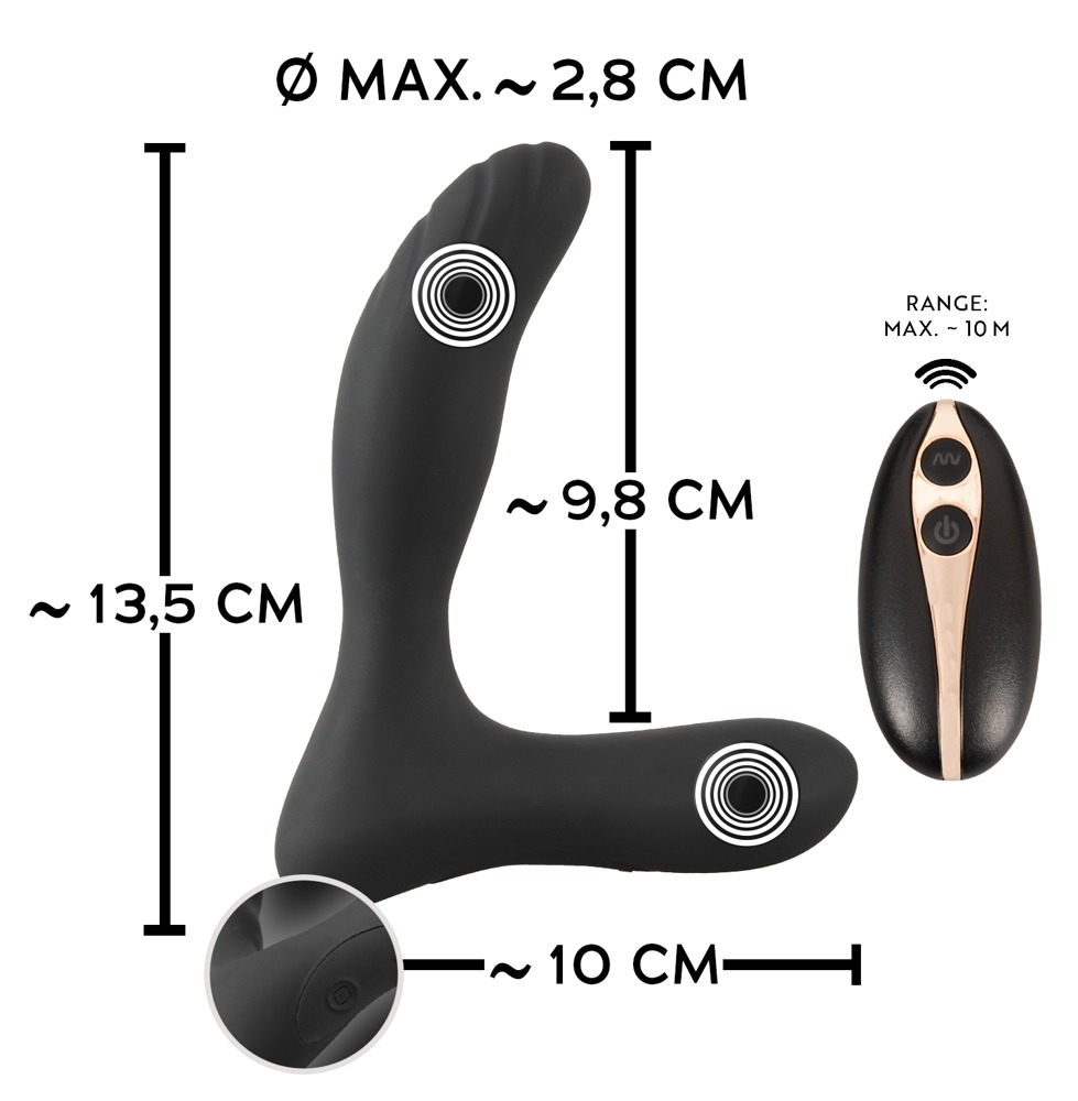 Vibrator Anal ANOS RC Prostate Plug with Vibration [12]