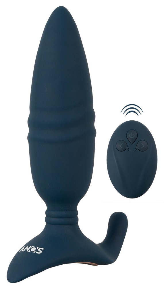 Vibrator Anal ANOS RC Thrusting Butt Plug with Vibration [1]