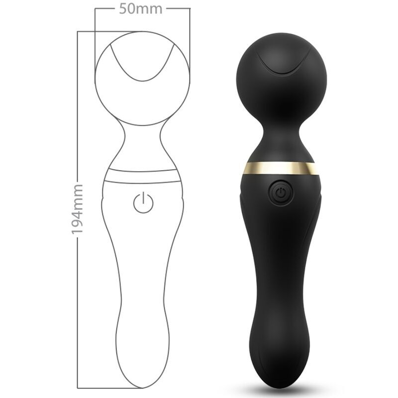 Vibrator Negru Femei ARMONY Freeza massager & vibrator super flexible head black [2]