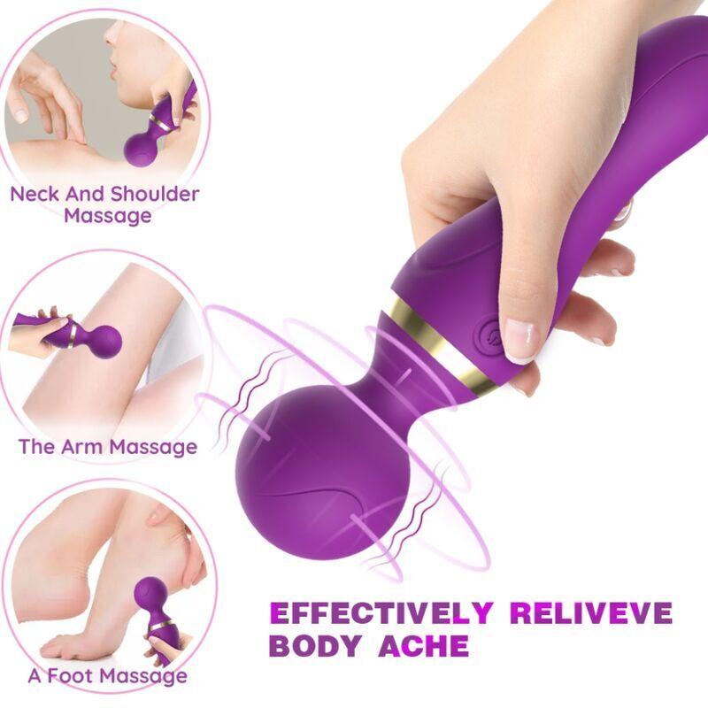 Vibrator Negru Femei ARMONY Freeza massager & vibrator super flexible head black [4]