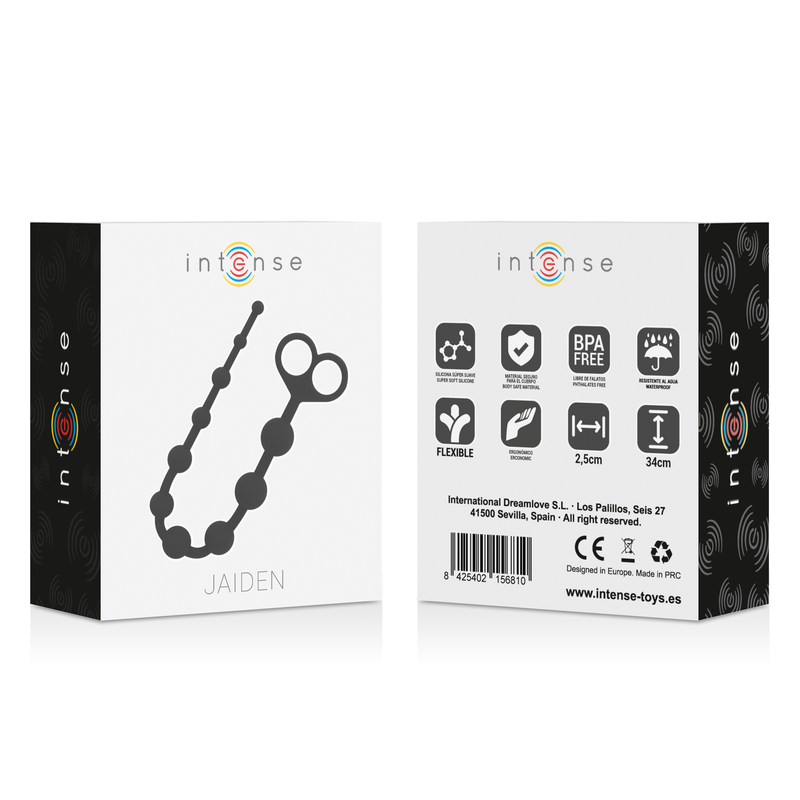 Bile Anale Intense Jaiden anal beads black [2]