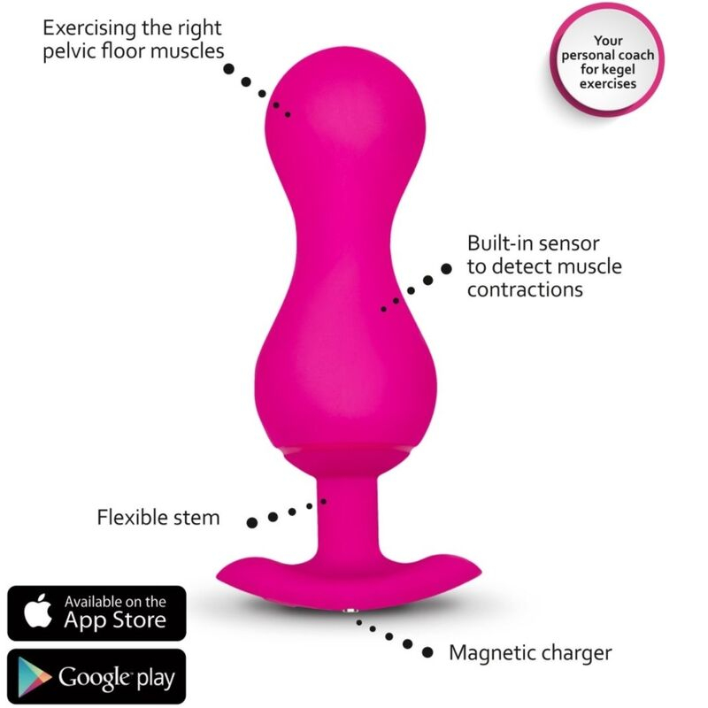 Bile Kegel G-vibe Gballs 3 Kegel Balls With App [5]